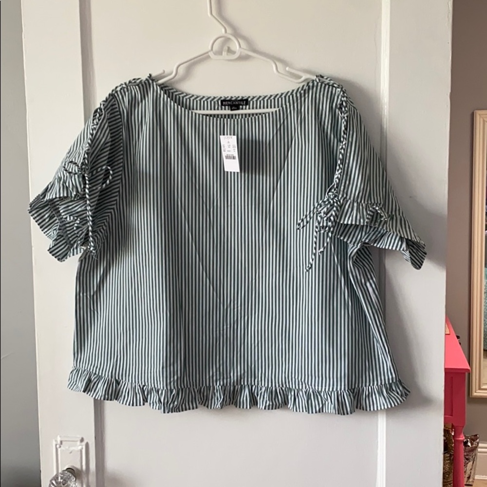 JCrew ruffle top